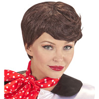 pruik, 50's met sjaaltje