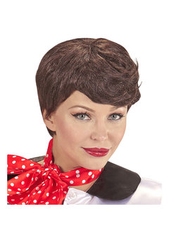 pruik, 50's met sjaaltje