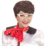 pruik, 50's met sjaaltje