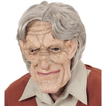 masker oude man met haar