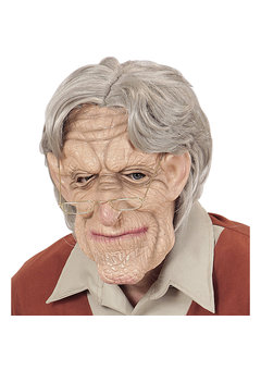 masker oude man met haar