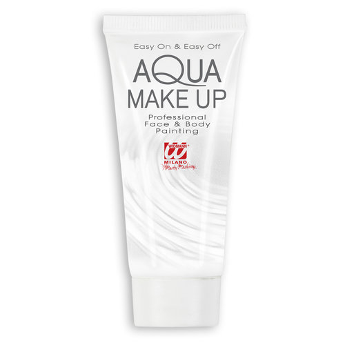 aqua make-up tube 30ml, wit