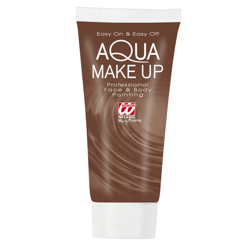 aqua make-up tube 30ml, bruin