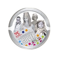 make-up in bakje 25gr, zilver