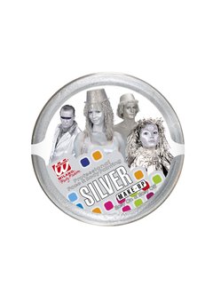 make-up in bakje 25gr, zilver