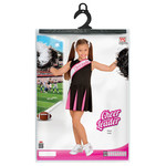 cheerleader zwart/rose meisje 104