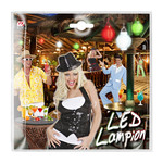 lampion met licht 15cm, wit
