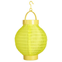 lampion met licht 15cm, geel