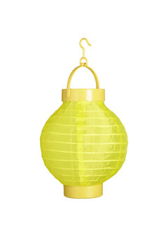 lampion met licht 15cm, geel