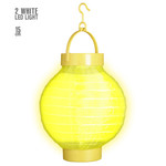 lampion met licht 15cm, geel