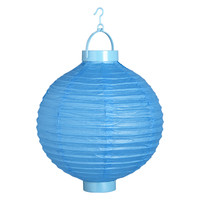 lampion met licht 30cm, blauw