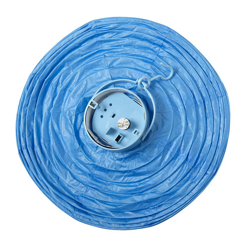 lampion met licht 30cm, blauw