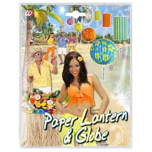 decoratie set blauw/geel