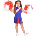 cheerleader blauw/rood meisje 104