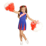 cheerleader blauw/rood meisje 104
