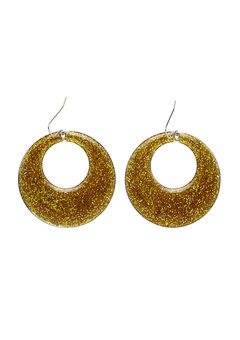 gouden glitter oorbellen