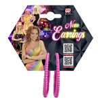 oorbellen neon rose