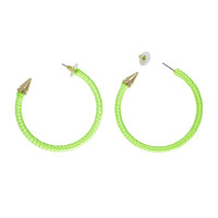 oorbellen neon groen