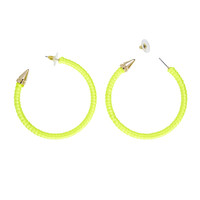 oorbellen neon geel