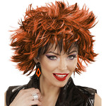 oorbellen ruit neon, zwart/oranje