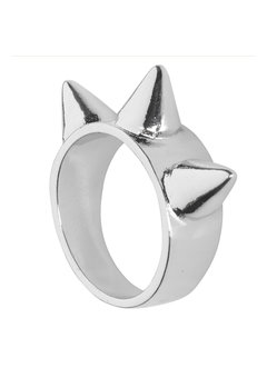 ring zilver met 3 nagels