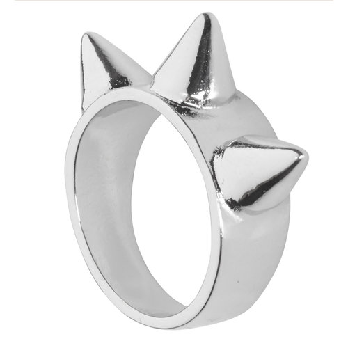 ring zilver met 3 nagels