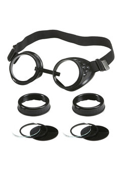 bril vliegenier met meerdere lenzen