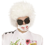 mondmasker met bloed