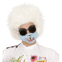 mondmasker met bloed en giftige stoffen