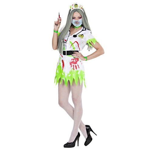 mondmasker met bloed en giftige stoffen