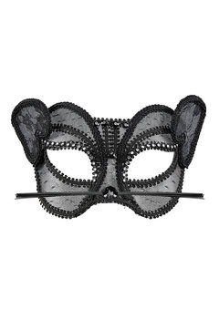 fashion oogmasker kat met kant en strass