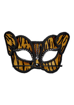 oogmasker tijger met strass