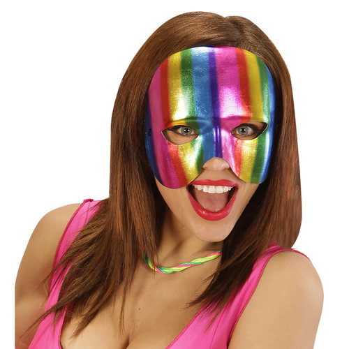 oogmasker regenboog kinloos metalic