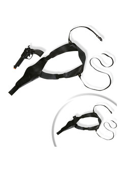 schouderholster met pistool