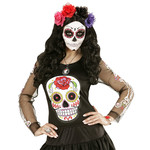 haarclip rose roos met glitter