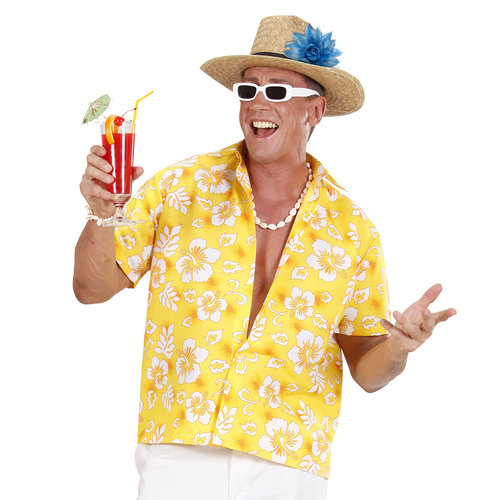 haarclip bloem met glitter, azuurblauw