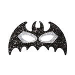 oogmasker vleermuis zwart/zilver