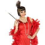 glitter hoofdbandje zwart/goud happy new year ster