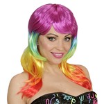 pruik, fashion regenboog