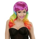 pruik, fashion regenboog