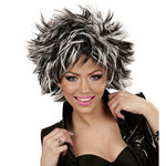 pruik, steamy zwart/wit