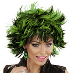 pruik, steamy zwart/green