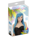 pruik, fashion blauw