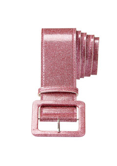 riem glitter 120cm, rose