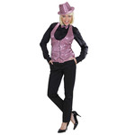 riem glitter 120cm, rose