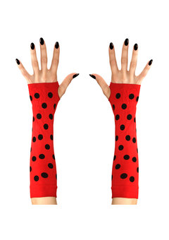 vingerloze handschoen lieveheersbeestje