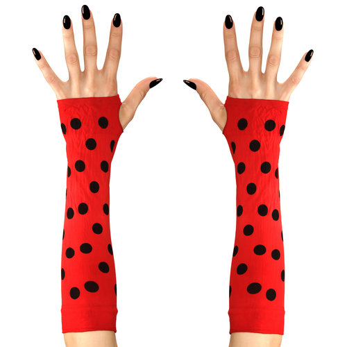 vingerloze handschoen lieveheersbeestje