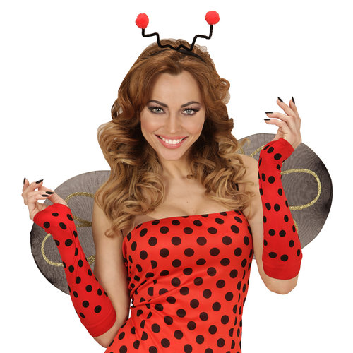 vingerloze handschoen lieveheersbeestje