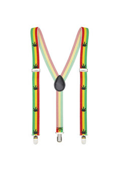 bretels jamaica met marihuana blad