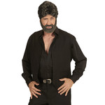 pruik, man met baard bruin